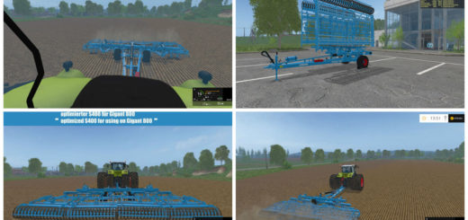 Мод Lemken Gigant 800 carrier system v 1.0 Farming Simulator 15