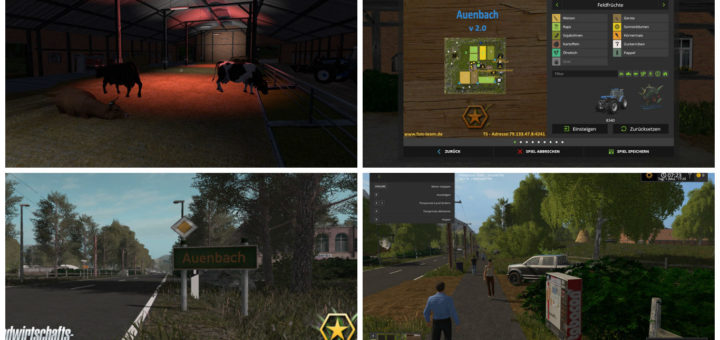 Мод карта Auenbach v 2.1 Farming Simulator 2017
