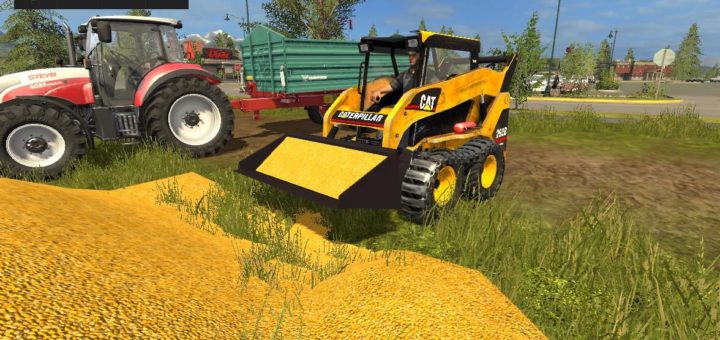 Мод погрузчик Caterpillar 262B v1.0 Farming Simulator 17