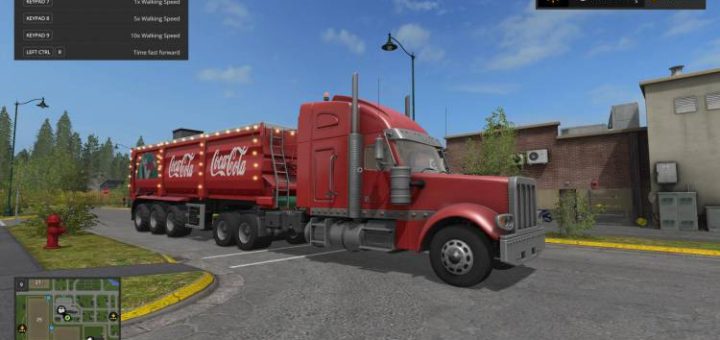 Мод прицеп Christmas Cola Trailer V 1.2 Farming Simulator 17