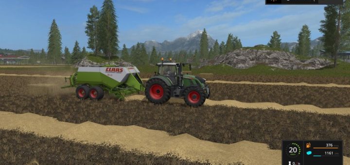 Мод тюкопресс Claas Quadrant 2200 RC v 0.9.1.7 Farming Simulator 2017