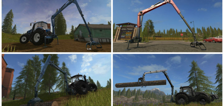 Мод Epsilon Palfinger M80F Mounted Crane for Tractors v 1.0 Farming Simulator 2017