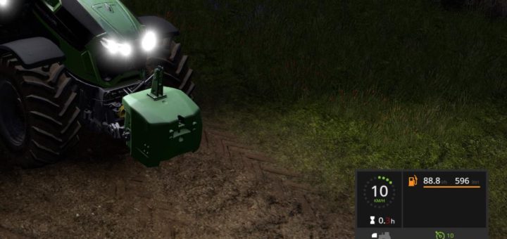 Мод скрипт FUEL USAGE DISPLAY V1.0 Farming Simulator 2017