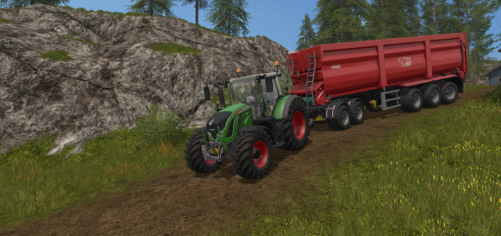 Мод подкатная тележка Fliegl 2-axle Dolly v 1.0 Farming Simulator 17