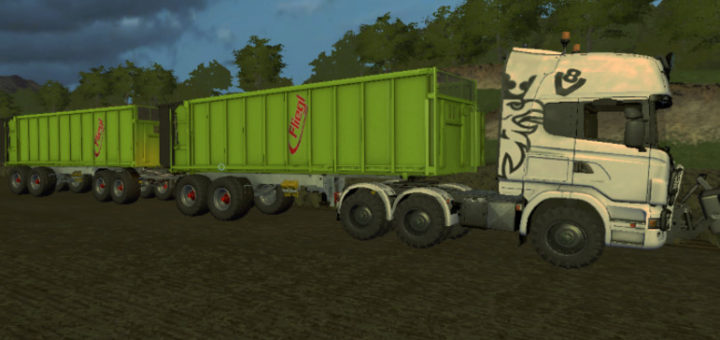 Мод прицепы Fliegl 52 SA V 1.0 Farming Simulator 2017
