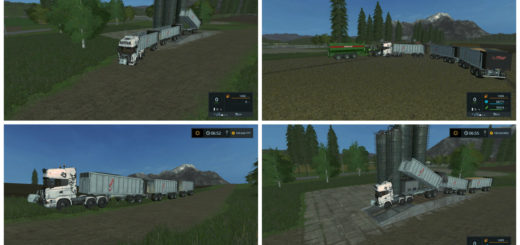 Мод прицепы Fliegl Rear tipper Pack v 1.0 Farming Simulator 2017