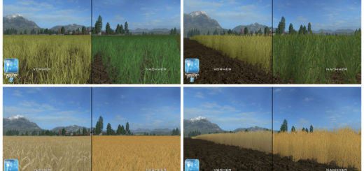 Текстуры Пшеницы/Ячменя Forgotten Plants Wheat / Barley v 1.0 Farming Simulator 17