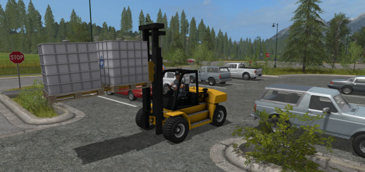 Мод Komatsu EX 50 and Forks v 1.1 beta Farming Simulator 2017
