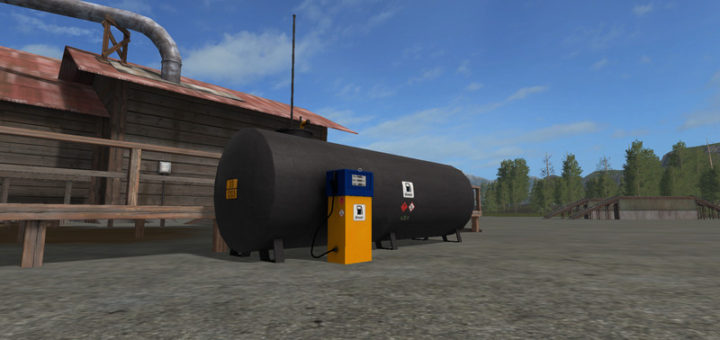 Мод Placeable Gas Station v 1.3 Farming Simulator 2017