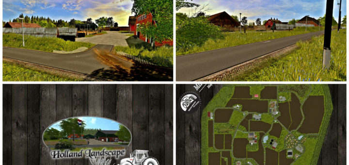 Мод карта HOLLAND LANDSCAPE 2017 V1 Farming Simulator 17
