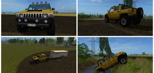 Мод авто Hummer H2 FS17 V 0.17.0 Farming Simulator 2017