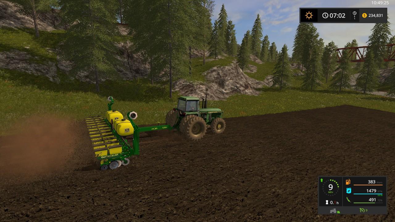 Мод сеялка John Deere 1760 12 Row Planter v 1.0" для Farming Simulator 2017