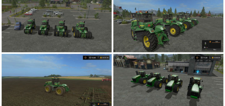 Мод трактор John Deere 9630 v 1.0 Farming Simulator 17