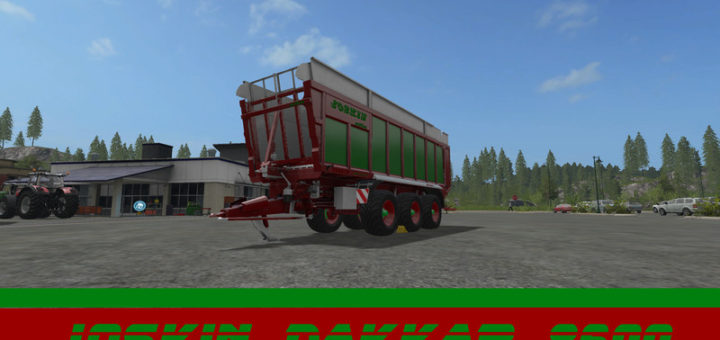 Мод прицеп Joskin Dakkar red-green edition V 1.0 Farming Simulator 2017