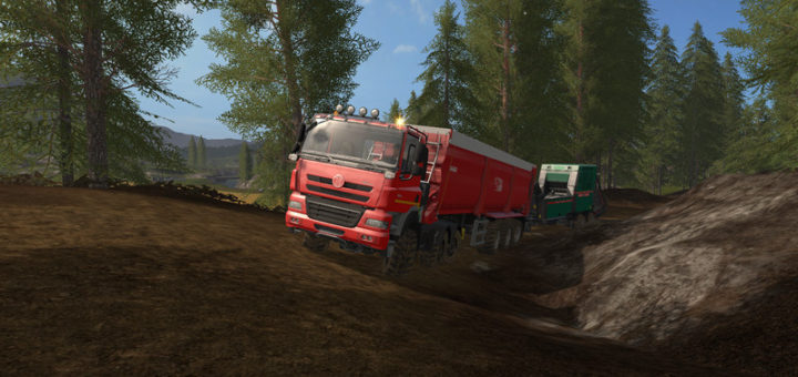 Мод прицеп Krampe Bandit SB 30/60 with trailer hitch v 1.0 Farming Simulator 17