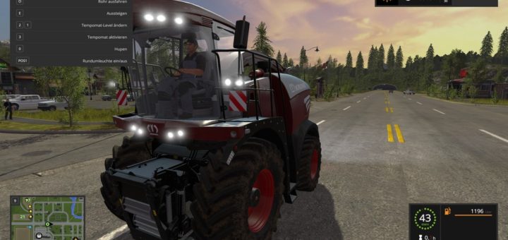 Мод комбайн Krone Big X 580 Tuning Edition Version 1.0.0.1 Farming Simulator 17