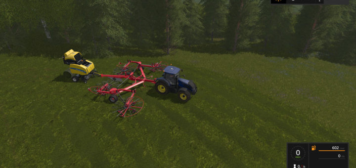 Мод валковая жатка Lely Hibiscus 1515 Plus v 17.0 Farming Simulator 17