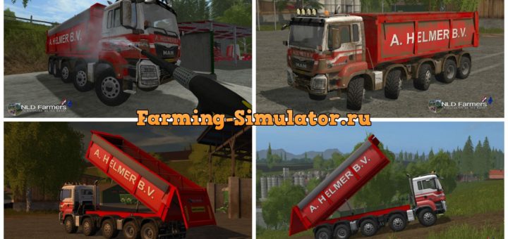 Мод грузовик MAN A Helmer B.V. v 2.2 Farming Simulator 17