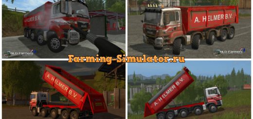 Мод грузовик MAN A Helmer B.V. v 2.1 Farming Simulator 2017