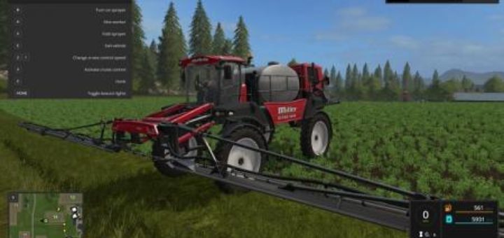 Мод Miller Nitro 5250 Sprayer Farming Simulator 17