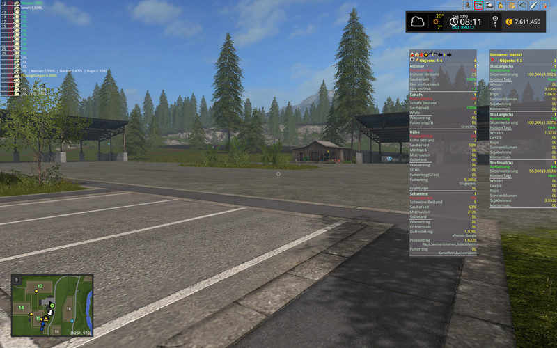 Мод скрипт MultiOverlay V2.77 Convert RUS Farming Simulator 2017