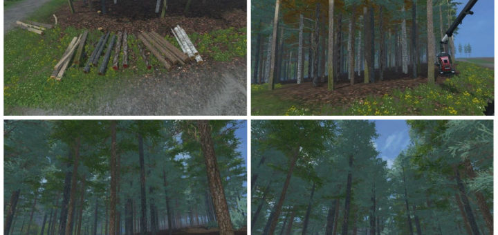 Мод Placeable blue spruce v 1.0 Farming Simulator 17