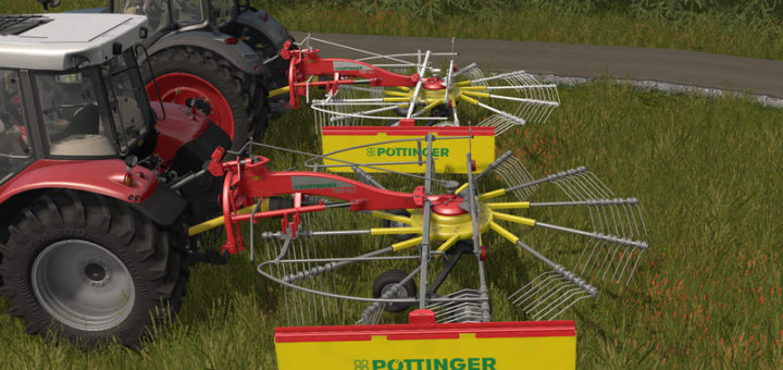 Мод валковая жатка Pottinger Top 462 v 1.0.0.0 Farming Simulator 2017