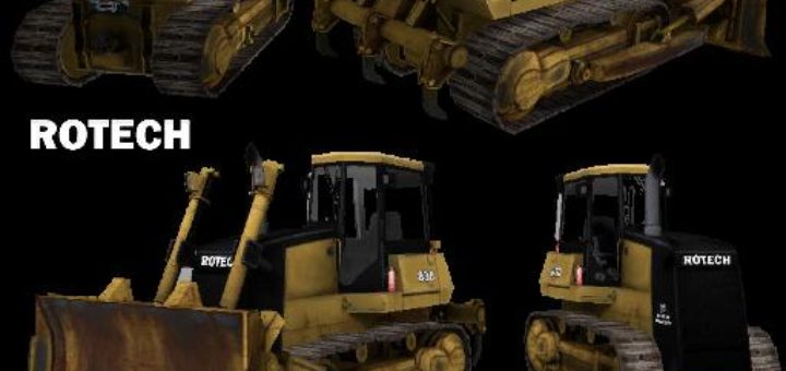 Мод ROTECH 830 BULLDOZER V0.9 Farming Simulator 2017