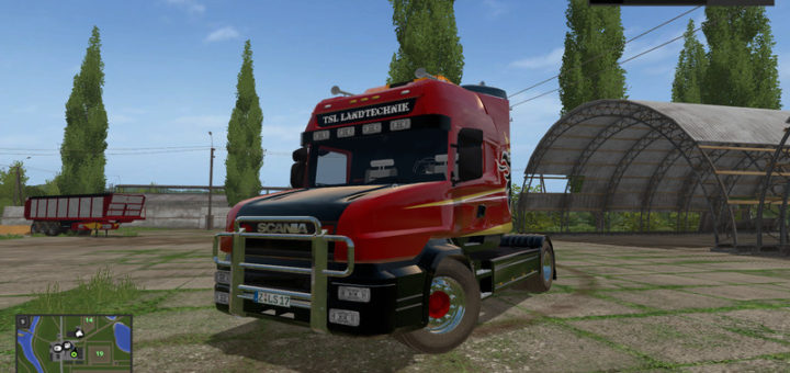 Мод тягач Scania T164 2-axle v 1.0 Farming Simulator 17
