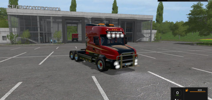 Мод тягач Scania T164 3-axle v 1.0 Farming Simulator 2017