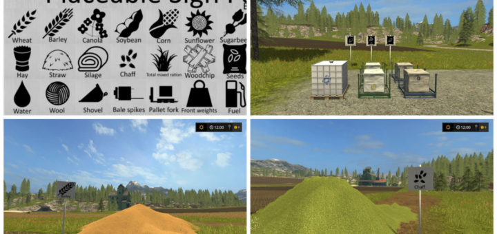 Мод Sign-Pack V 1.4 Farming Simulator 17