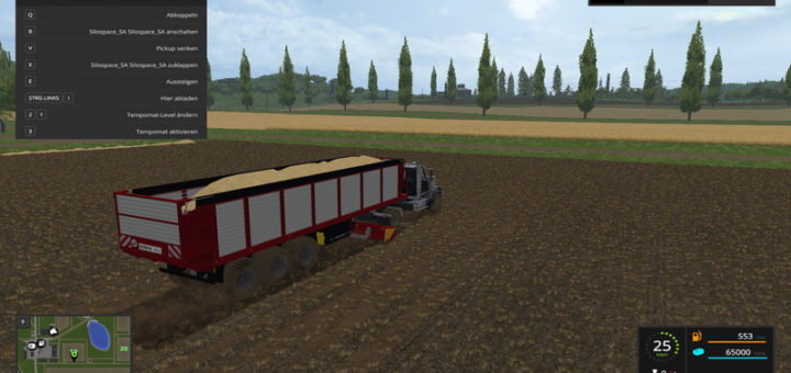 Мод прицеп Silospace SA v 1.0 Farming Simulator 2017