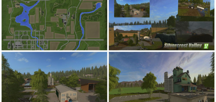 Мод карта Silvercrest Valley v3.0 Farming Simulator 17