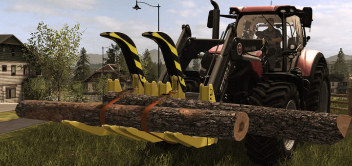 Мод Stoll Log Fork Duo v 2.1 Farming Simulator 2017