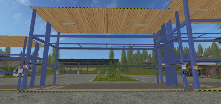 Мод хранилище Storage system V 1.2 Placeable Farming Simulator 2017