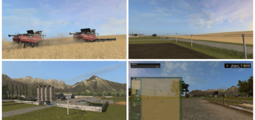 Мод карта FS17 U.S. HILL V 1.0.2 Farming Simulator 17