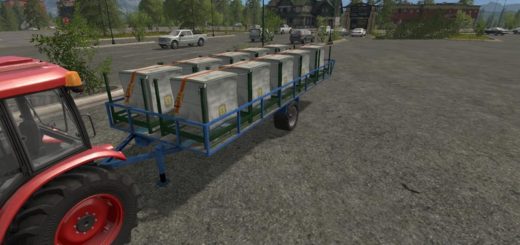 Мод transport trailer bales, pallets and wood V 0,5 beta Farming Simulator 17