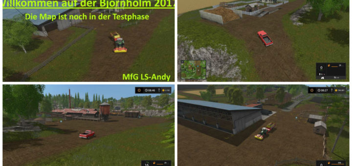 Мод карта BORNHOLM 2017 v1.0 Farming Simulator 2017