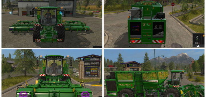Мод комбайн для уборки свеклы и картофеля Holmer Farming Simulator 17