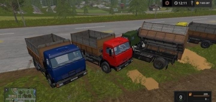 Мод Камаз 43255С v 1.0 by bigbenshok Фермер Симулятор 2017