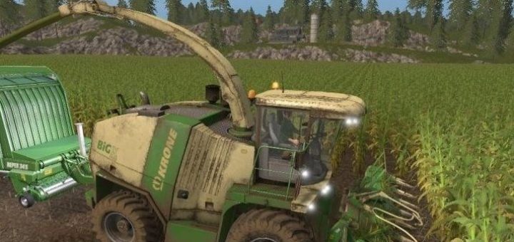 Мод Krone Big X 1100 v 1.0 Farming Simulator 17