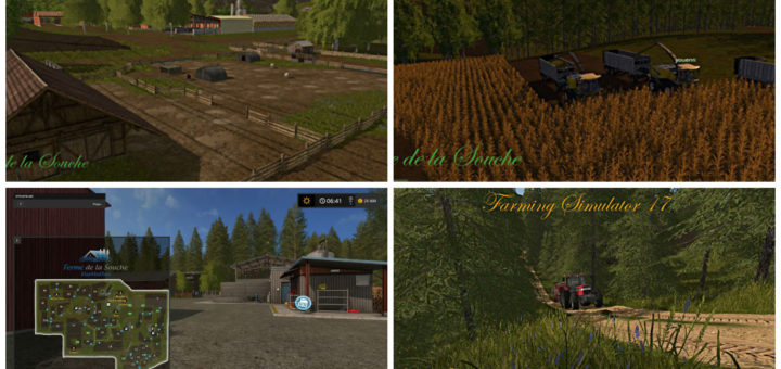 Мод карта La Vieille Souche Farming Simulator 17
