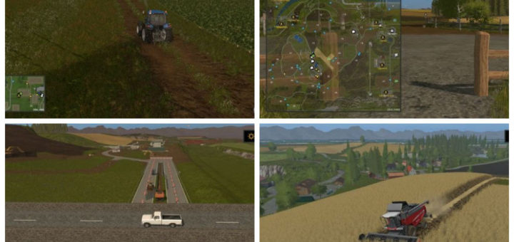 Мод карта Somewhere in Thuringia v 1.0.1.2 Farming Simulator 17