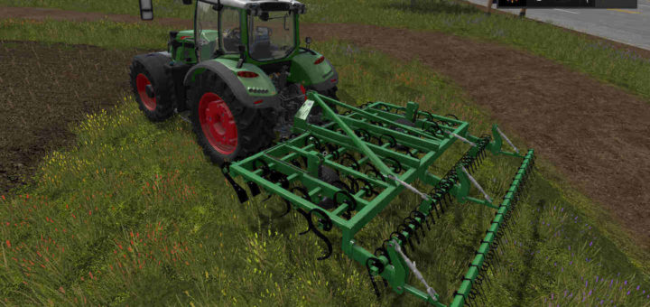 Мод культиватор LAUMETRIS SUSPENDED CULTIVATOR KLL-4 v 1.0 Farming Simulator 17