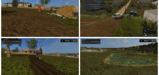 Мод карта Gilus kaimas / Deep Village V 1.0 Farming Simulator 2017