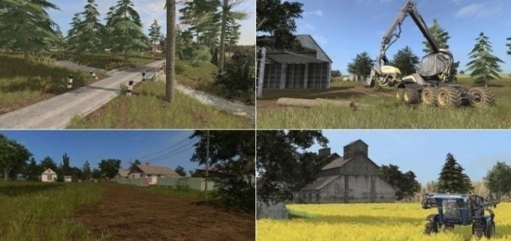 Мод карта Западный регион v 1.1 Farming Simulator 2017