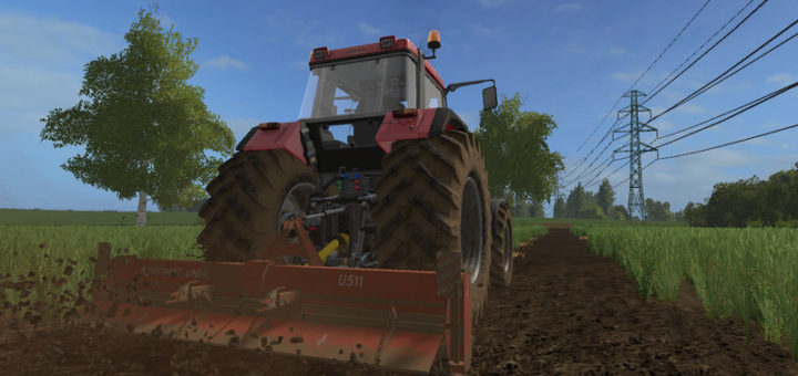 Мод культиватор Agromet-Unia U511 v 1.0 Farming Simulator 2017