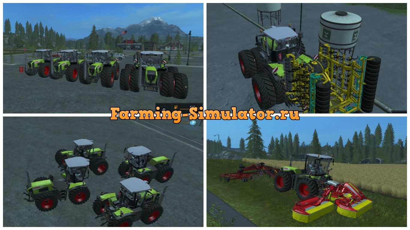 Мод трактор CLAAS XERION 3800 VC V1.0 Farming Simulator 17