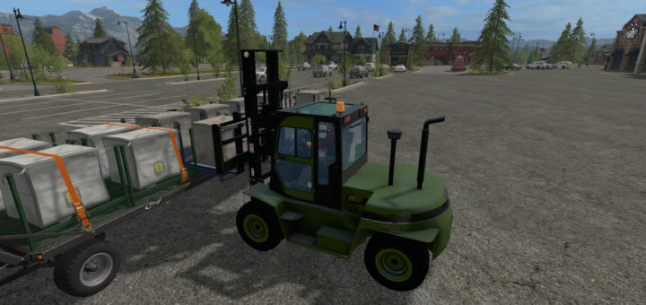 Мод погрузчик Clark C80D v 1.0 Farming Simulator 2017
