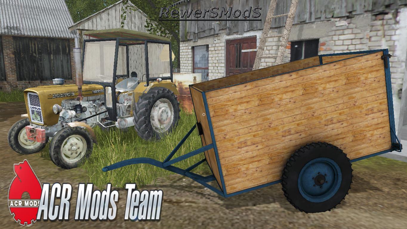 Мод прицеп Dwukolka v 1.0 Farming Simulator 17